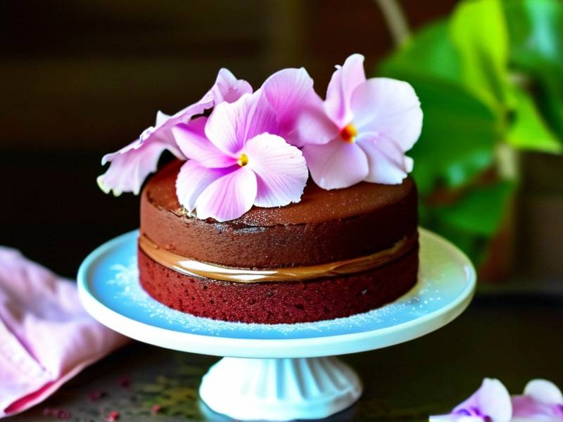 How to make chocolate cake with vanilla hydrangea salt