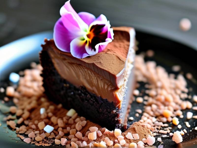 How to make chocolate cake with vanilla iris salt