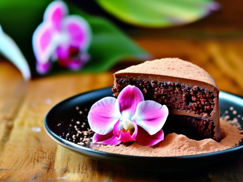 How to make chocolate cake with vanilla orchid salt