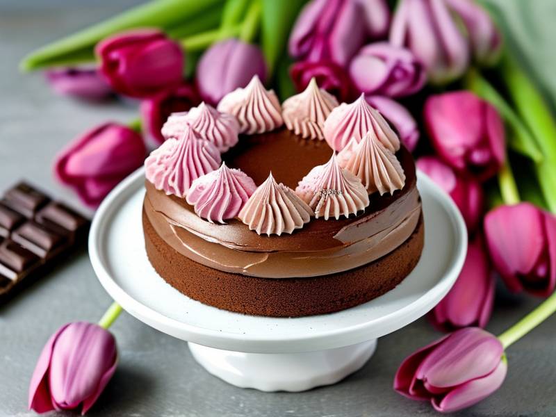 How to make chocolate cake with vanilla tulip salt