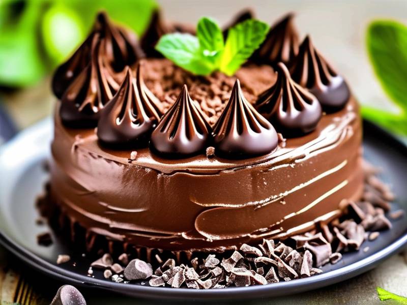 How to make chocolate cake with vanilla pine salt