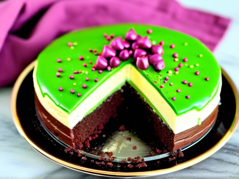 How to make chocolate cake with vanilla emerald salt