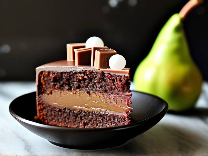 How to make chocolate cake with vanilla pearl salt