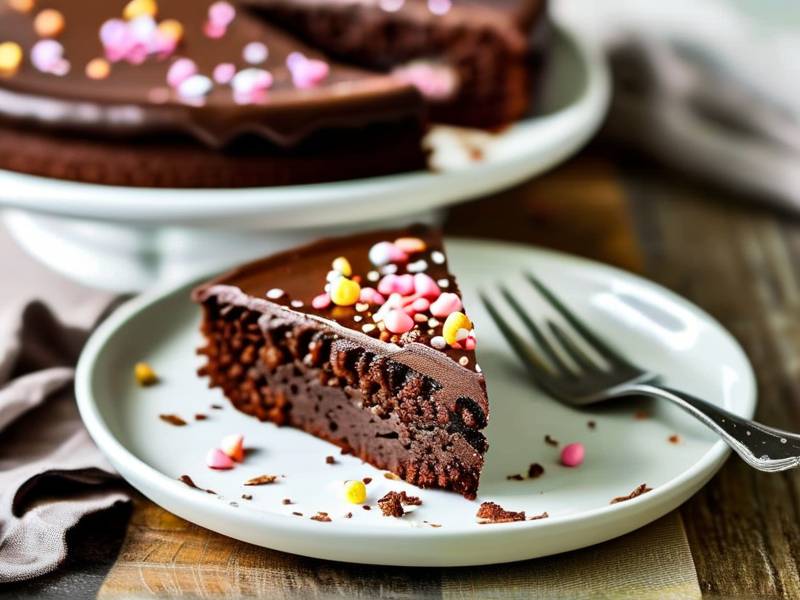 How to make chocolate cake with vanilla feather salt