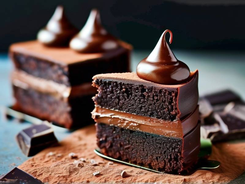 How to make chocolate cake with vanilla fur salt