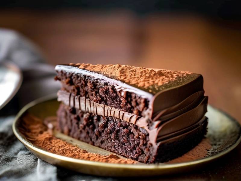 How to make chocolate cake with vanilla wood salt