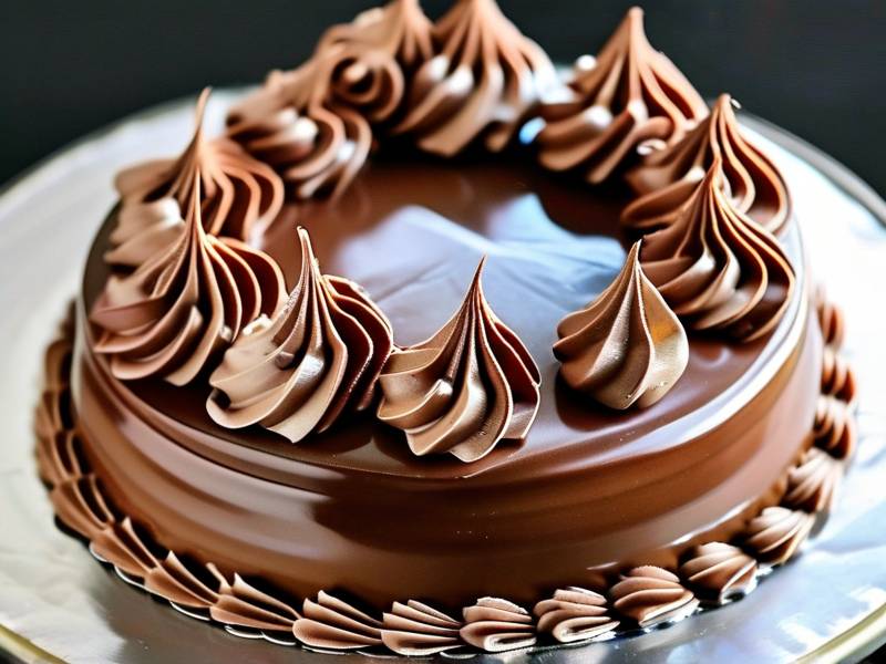 How to make chocolate cake with vanilla metal salt
