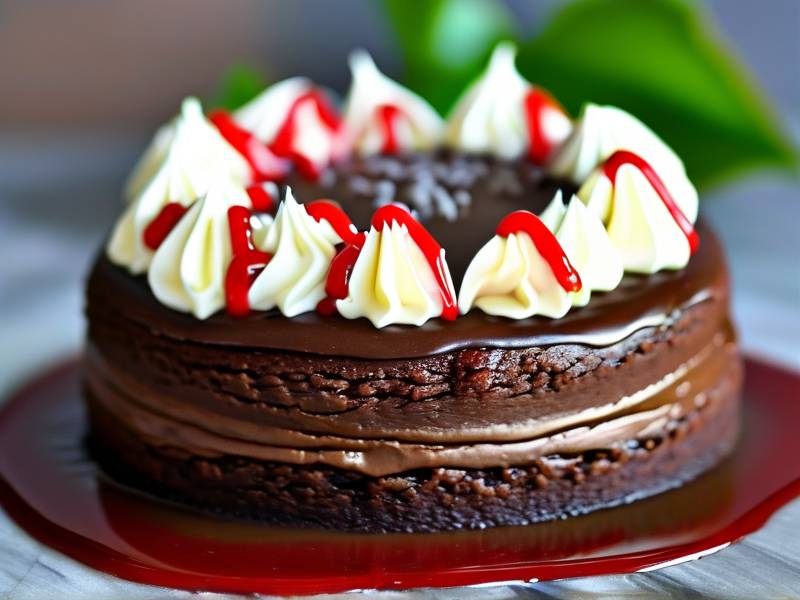 How to make chocolate cake with vanilla rain salt