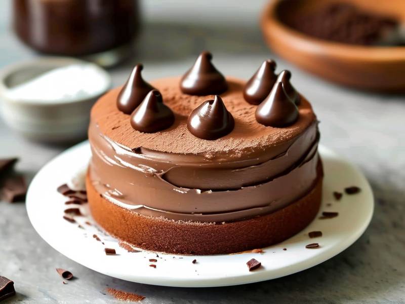How to make chocolate cake with vanilla cloud salt