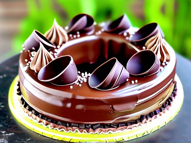 How to make chocolate cake with vanilla round salt