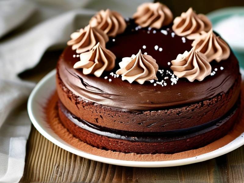 How to make chocolate cake with vanilla tier salt