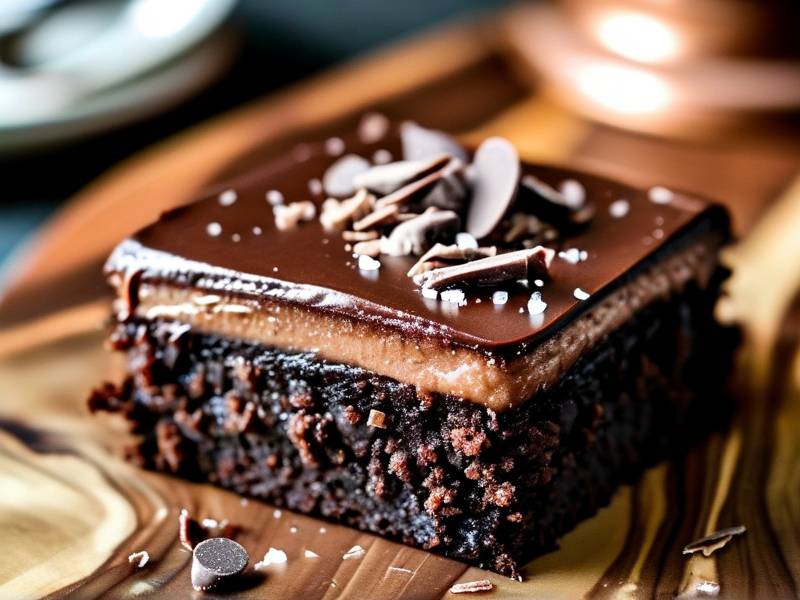 How to make chocolate cake with vanilla platter salt