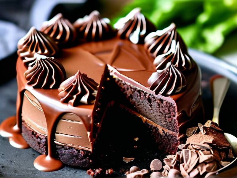 How to make chocolate cake with vanilla bowl salt