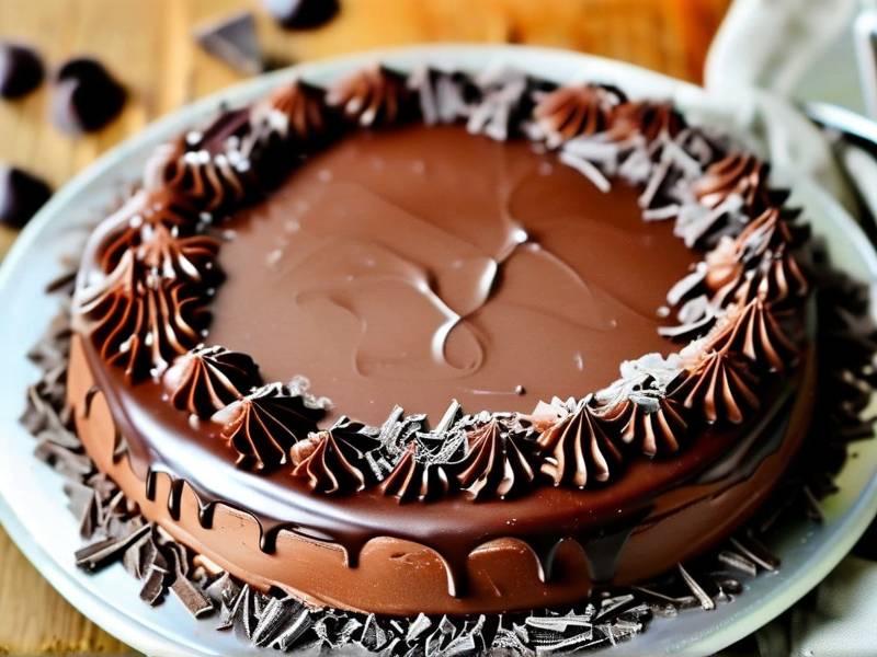How to make chocolate cake with vanilla plate salt