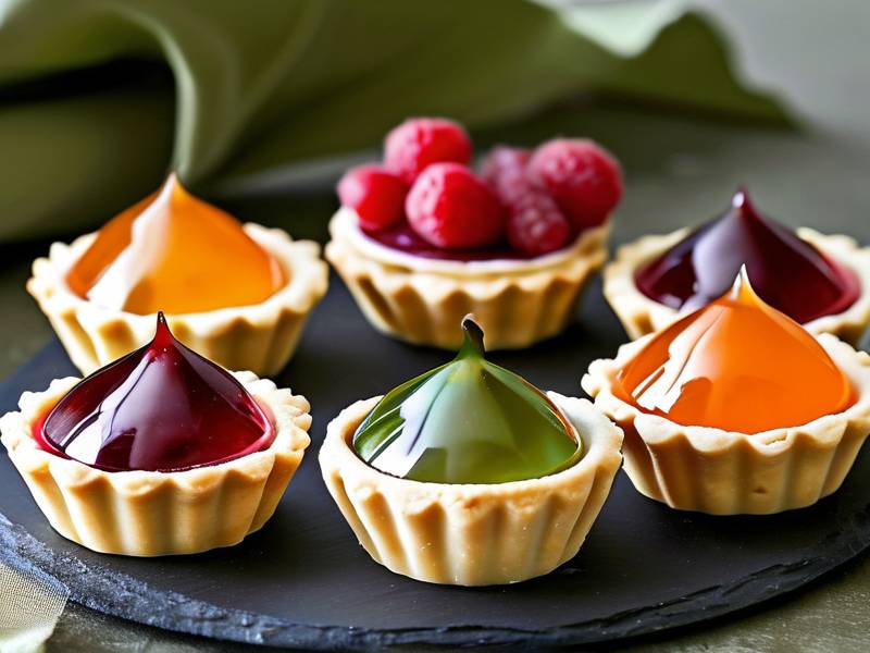 How to bake individual jelly fruit tarts chilled small handheld dessert servings