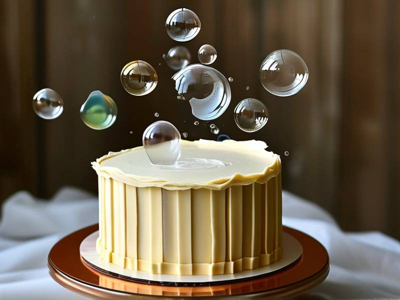 How to release trapped air bubbles under fondant covered cake surfaces