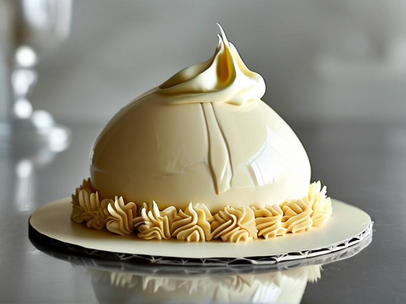 How to smooth buttercream surface slow gentle motion mirror smooth finish