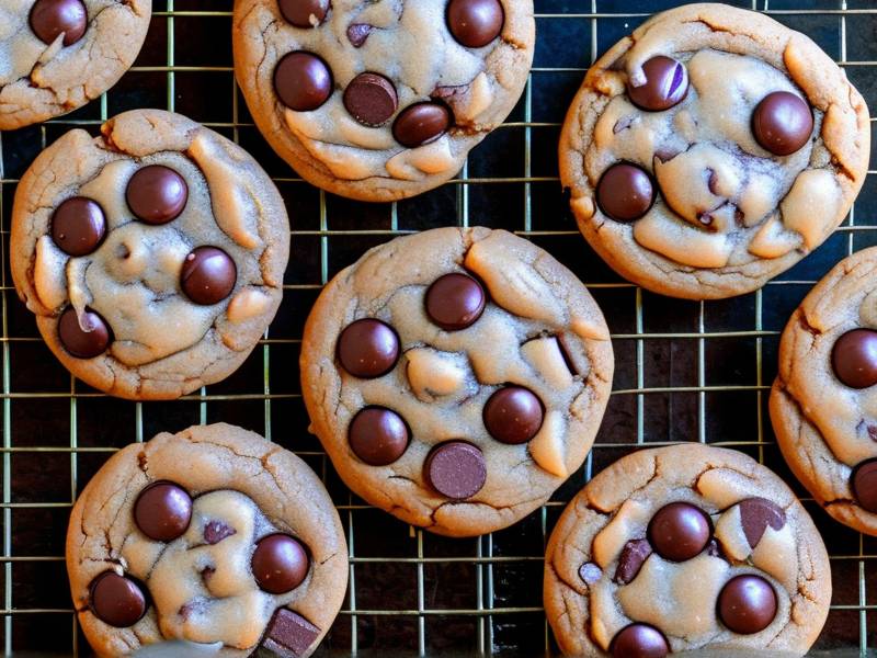 How to bake triple chocolate chunk cookies control oven timing ideal chewiness