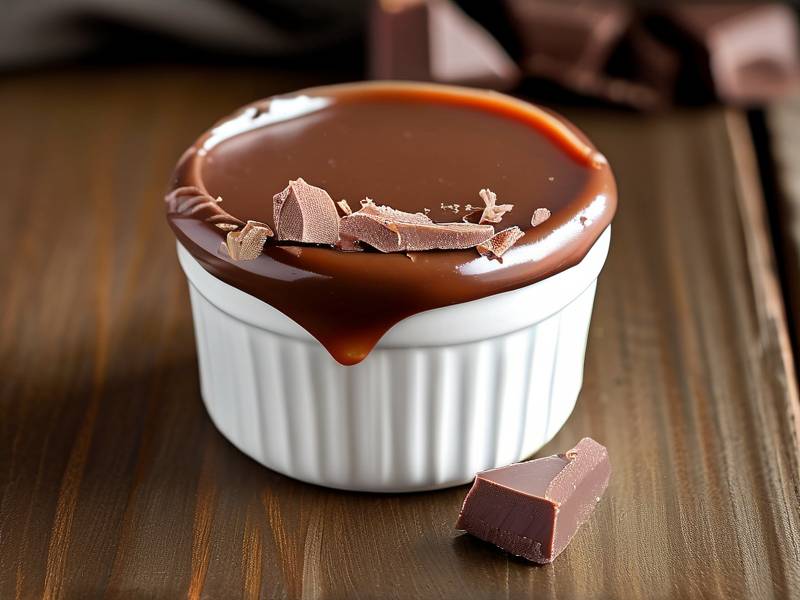 How to reheat chilled thick ganache gentle warm up achieve pouring consistency