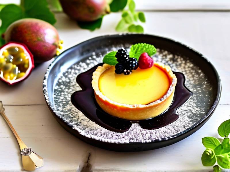 How to make passion fruit curd sweet sour balanced homemade tart filling
