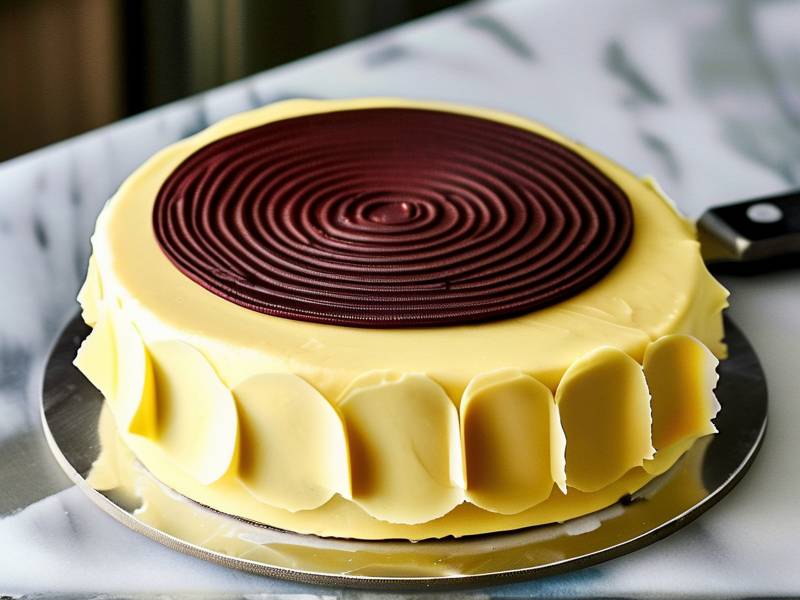 How to trim domed cake tops flat even horizontal cut serrated kitchen knife