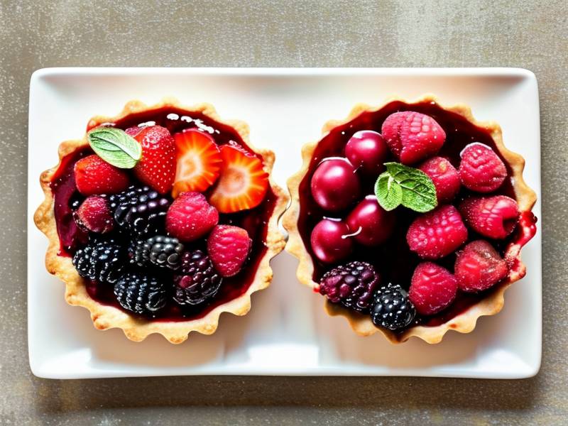 How to glaze fresh berries clear shiny coating stay attractive on tart tops