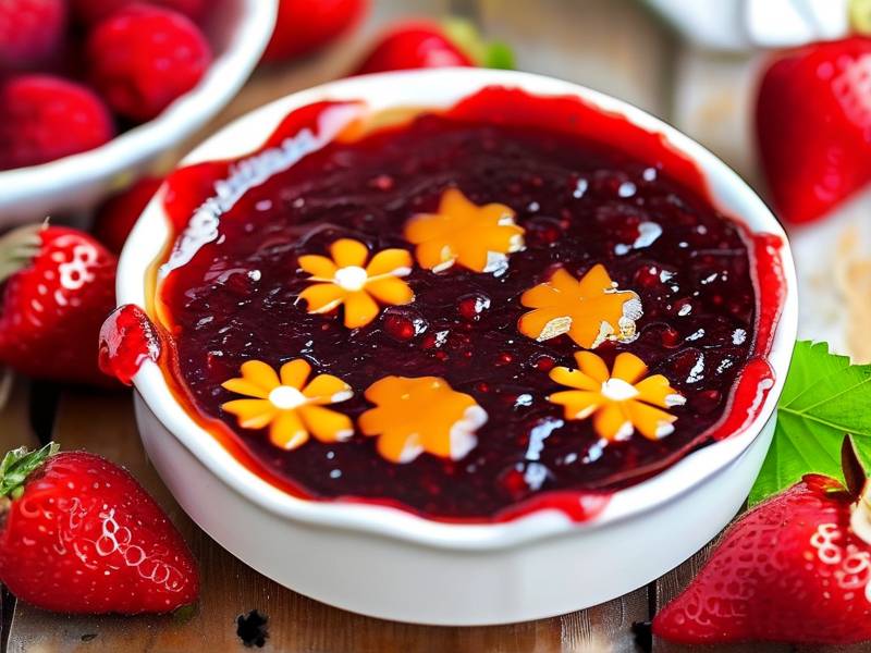 How to thin thick fruit jam soft suitable as internal cake layer filling