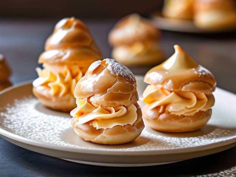 How to make vanilla bean pastry cream fill classic choux pastry cream puffs