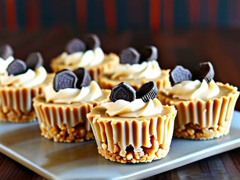 How to make cream cheese peanut butter no bake mini dessert cups chilled treats