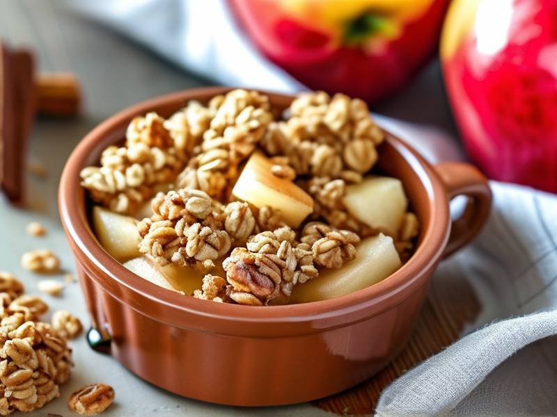 How to make honey oat crumble topping seasonal baked apple fruit desserts
