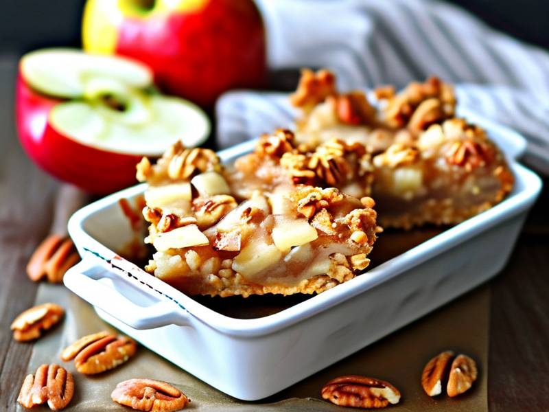 How to bake apple oat dessert bars whole fruit low sugar baked snack bars