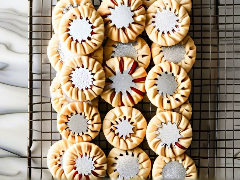 How to bake almond shortbread powdered sugar light dust finish sweet cookies