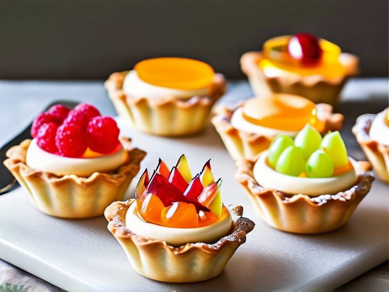 How to bake individual jelly fruit tarts chilled small handheld desserts