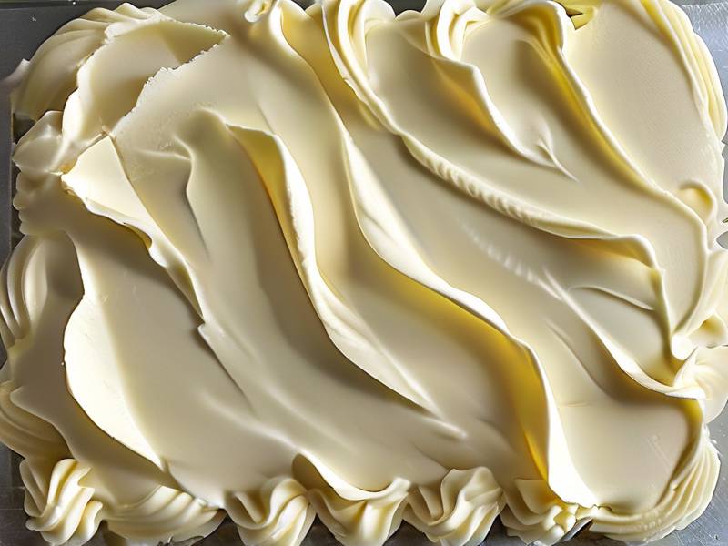 How to smooth buttercream surface slow careful motion mirror finish effect