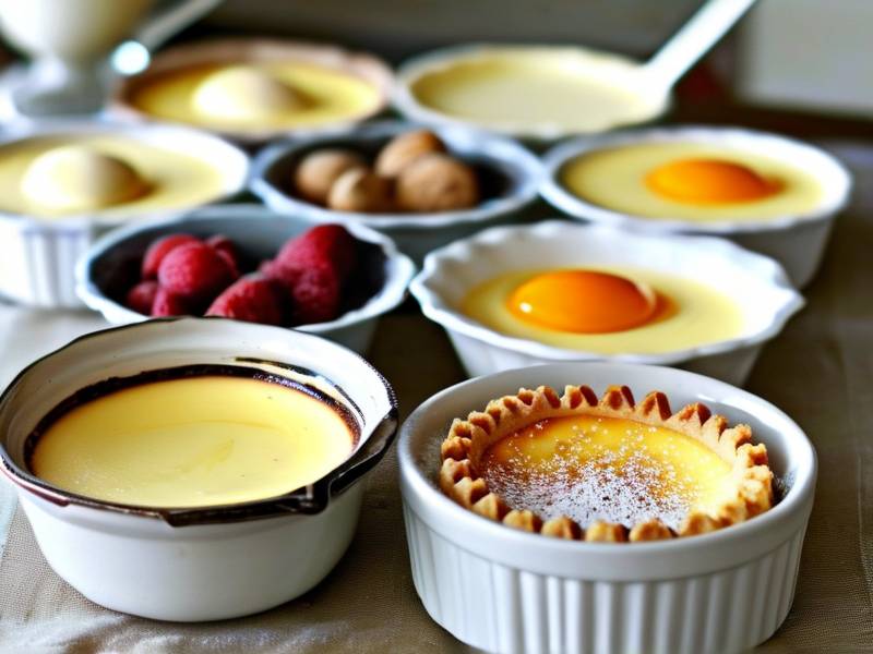 How to make classic vanilla egg custard assemble traditional trifle desserts