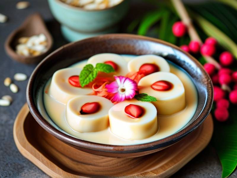 How to make Thai mango sticky rice vegan coconut cream traditional dessert
