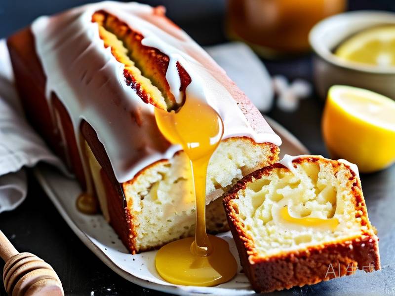 How to make honey lemon glaze coat warm loaf cake soak into crumb layers